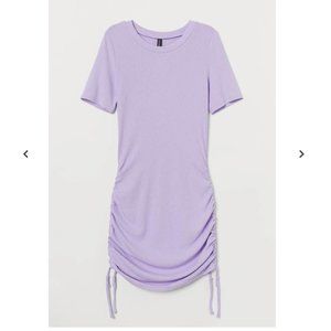 NWOT Ribbed Lavender Jersey Dress